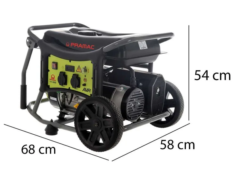 Pramac WX3200 - Groupe électrogène 2.85kw monophasé à essence - Sur chariot