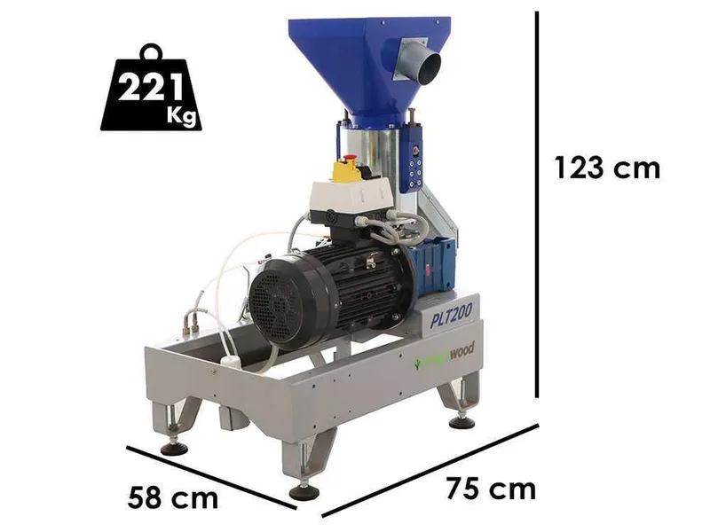 SmartWood PLT-200B - Presse à pellets électrique triphasée