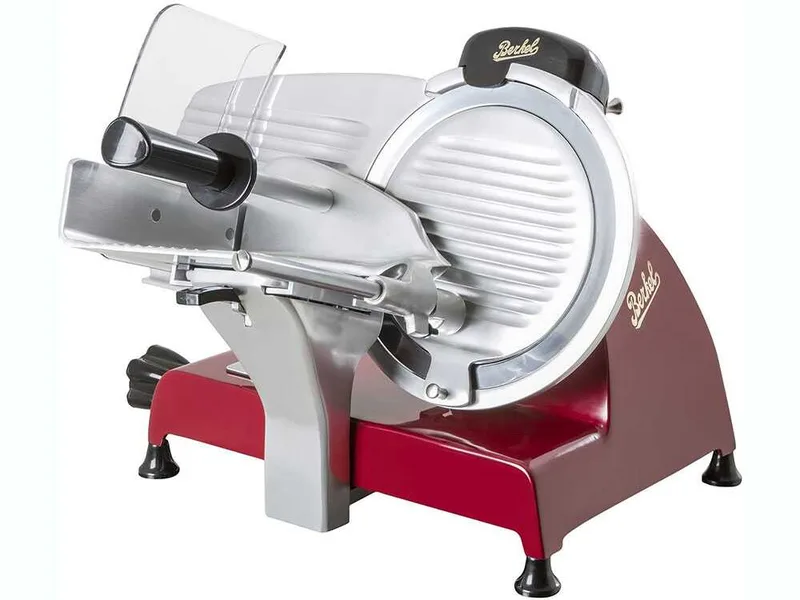 Berkel Red Line 250 Rouge - Trancheuse avec lame en acier chromé de 250 mm