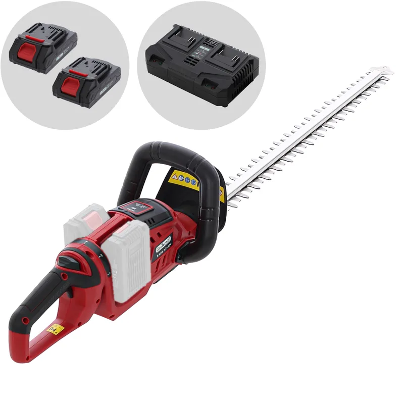 GeoTech X-Line HT-40V - Taille-haie à batterie - 40 V - 2 × 20 V 2 Ah