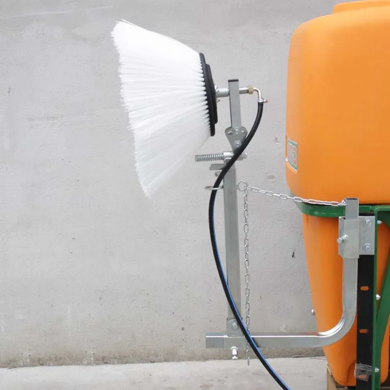 Rampe de désherbage interligne professionnelle avec brosse rotative de 50 cm en nylon