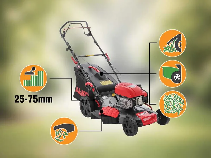 Al-Ko Easy 5.16 SP-D - Tondeuse à gazon thermique tractée - 4 en 1 - Moteur AL-KO Tech 7500 de 171 cm³