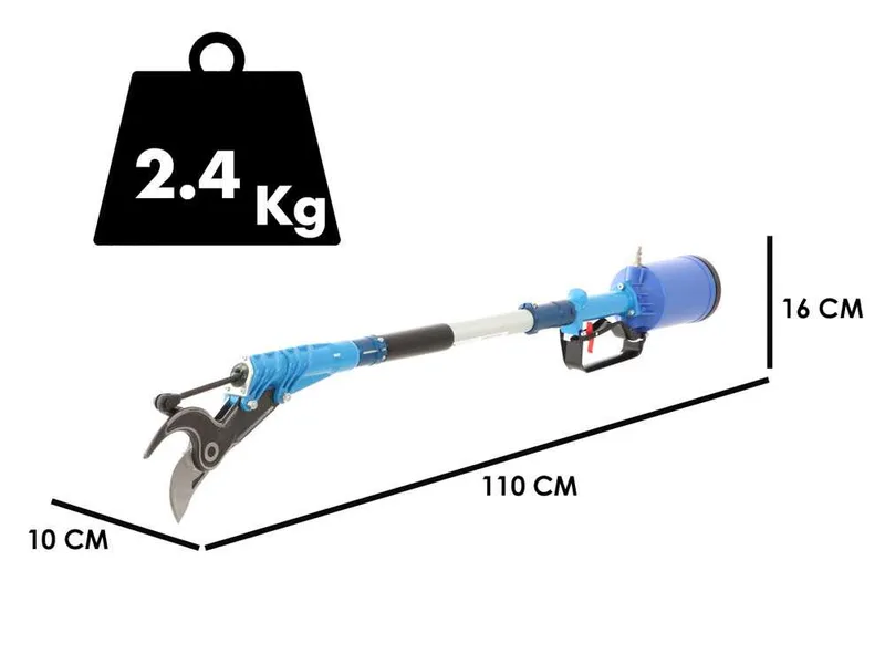 Sécateur pneumatique de taille Paterlini Ara 8/D - 0.5 mètres - à air comprimé