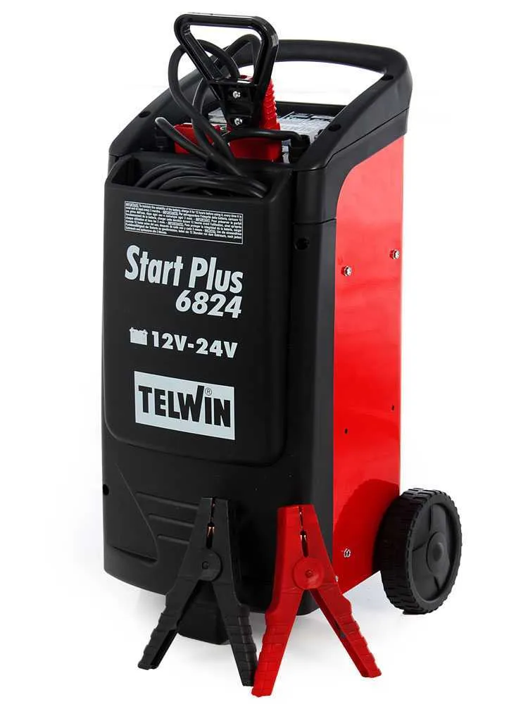 Telwin Start Plus 6824 - Démarreur à batterie - batteries 24V et 12V - chargeur de batterie inclus