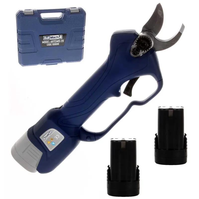 Sécateur électrique de taille BullMach ARTEMIS 28 - 2 batteries de 16.8 V/ 2 Ah - Diamètre de coupe 28 mm