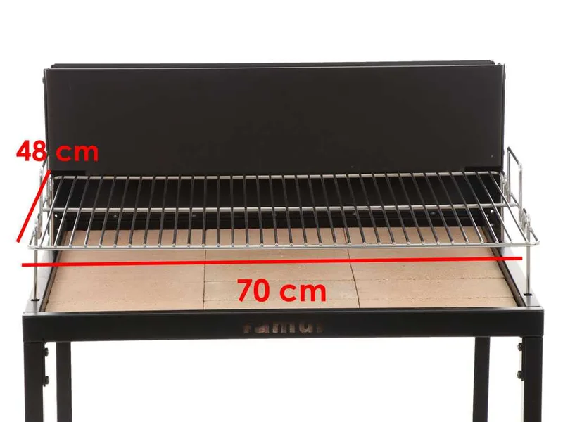 Famur BK7 Light - Barbecue à bois et charbon