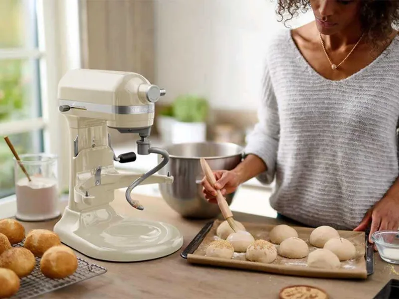 KitchenAid 5KSMBLSD - Crochet pétrisseur revêtement argenté