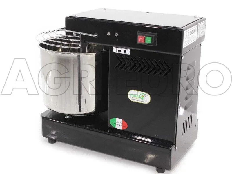 Pétrin à spirale professionnel Famag IM 8 avec capacité de pétrissage de 8KG - NOIR