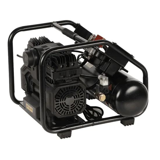 Nuair Siltek TB 6 - Compresseur d'air électrique portatif insonorisé, oil-less - Moteur 1.5 CV - 6 L