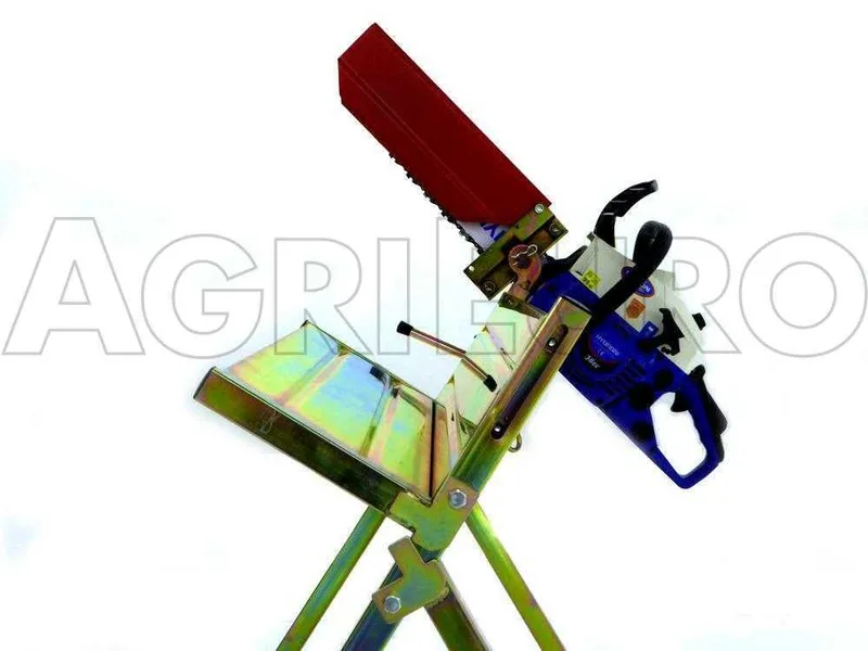 Chevalet professionnel GeoTech pour coupe de troncs avec tronçonneuse