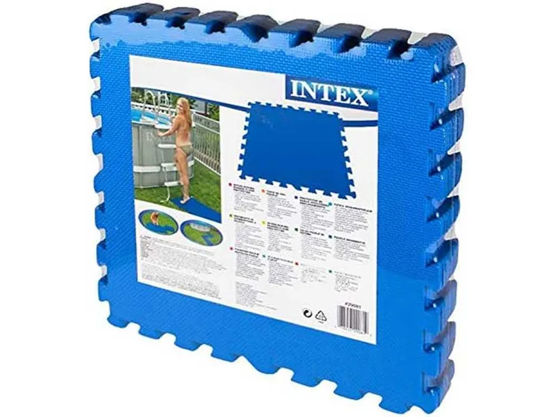 Dalle antidérapante bleue 50x50 cm 8pcs Intex 29081
