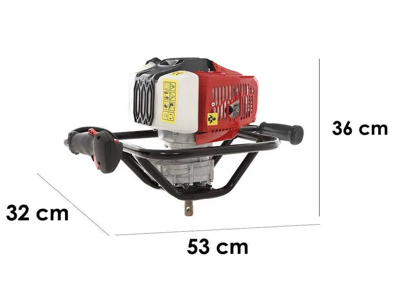 GeoTech EA520 evo - Tarière thermique 2 temps à mélange - mèche non incluse