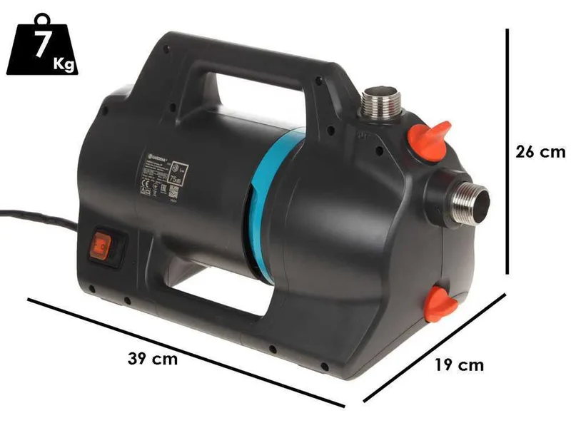 Gardena 4300 Silent - Pompe de jardin électrique auto-amorçante - 650 W