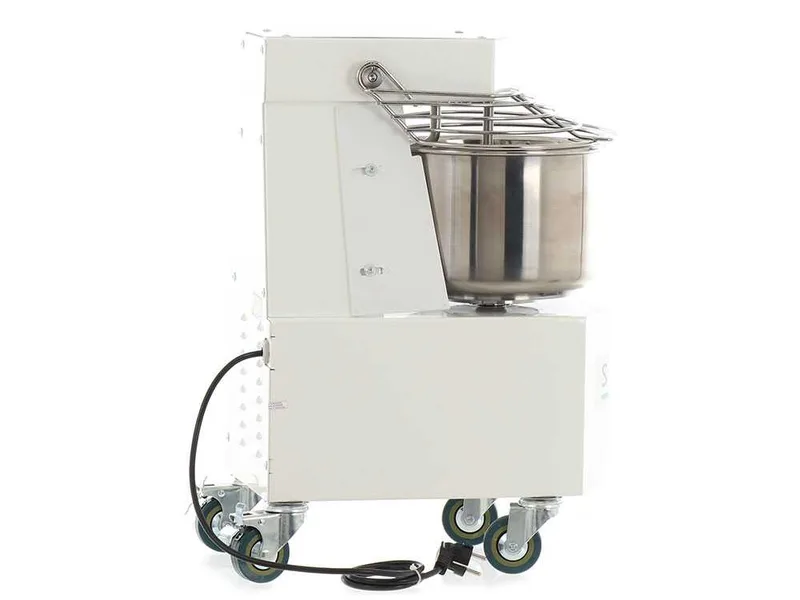 Pétrin à spirale professionnel Seven Italy GH 10 - 230 V - Avec roues et Minuterie