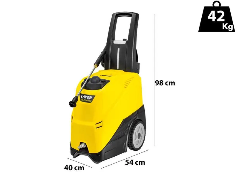 Lavor RIO-R PRO 1208 - Nettoyeur haute pression à eau chaude - Électrique à chaud - Pompe en laiton