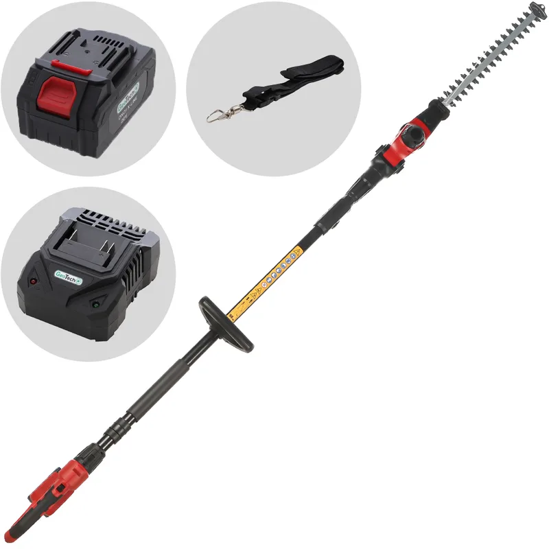 Geotech X-Line PH-20V - Taille-haie sur perche à batterie - 20 V 4 Ah