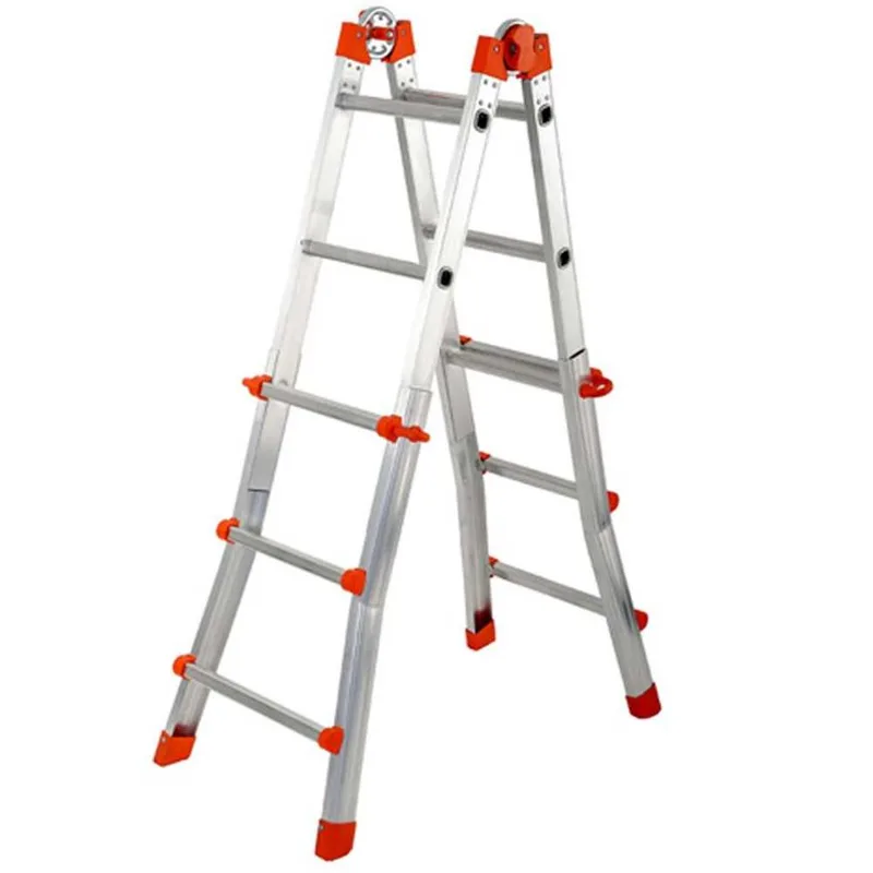 Gierre Peppina AL010DS - 2x6 marches, 2,71 m - Échelle télescopique en aluminium