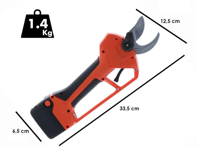 Sécateur électrique de taille Titania E-40 TP - 2 batteries 21,6 V 2,6Ah - Diamètre de coupe 30 mm