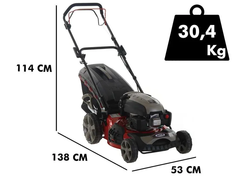 Ama TRX 465 - Tondeuse à gazon thermique autotractée - 4 en1