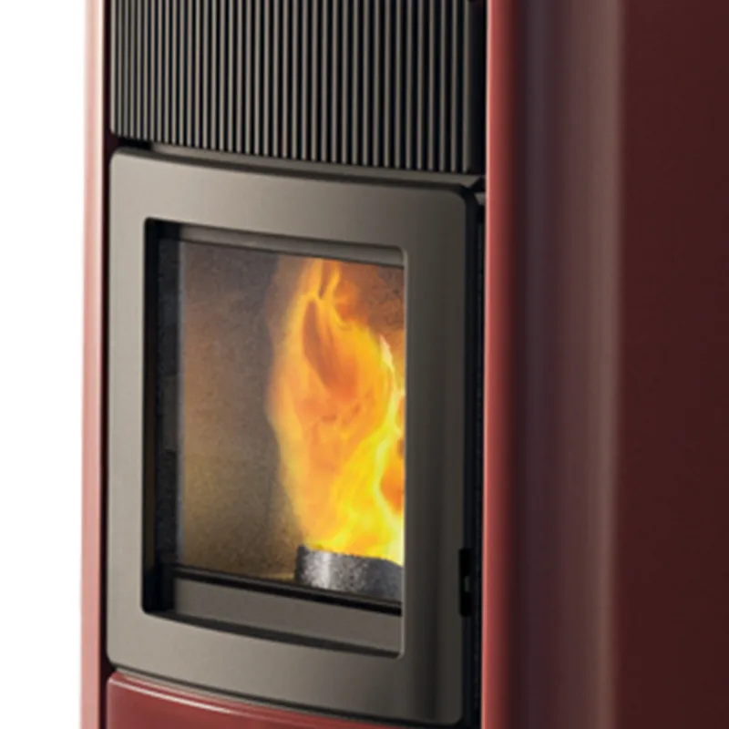 EK63 Monday 130++ Evo Poêle à granulés bordeaux