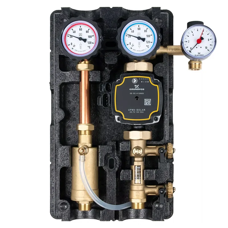 Station de pompage solaire à deux circuits Afriso PrimoSol PWM 2-12 classe énergétique A