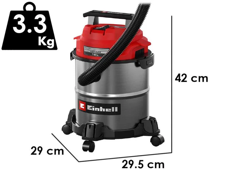 Einhell TC-VC 1240 S - Aspirateur eau et poussière - 12 L - 950 W
