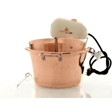 LAR Polentamatic - Chaudron électrique en cuivre martelé pour la polenta à induction 6.5L - 8W max
