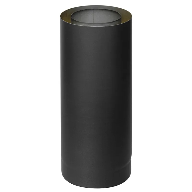 Raik Coltherm élément de longueur 150mm noir double paroi L: 500mm pour tuyau de fumée / conduit de fumée
