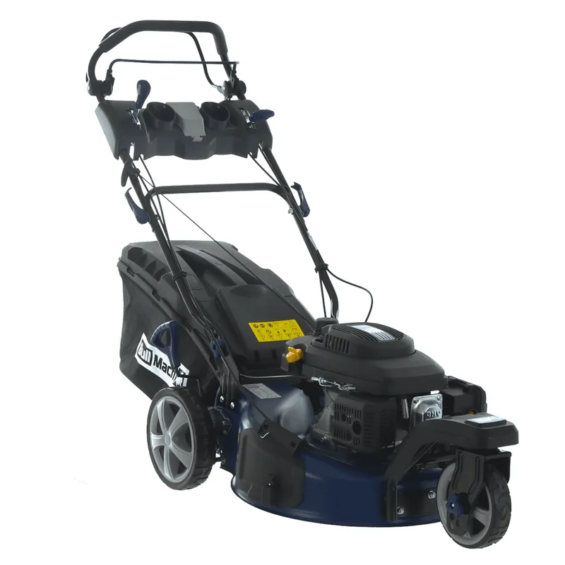 BullMach CERBERO 53 - Tondeuse à gazon thermique tractée - Coupe 53 cm - 4 en 1