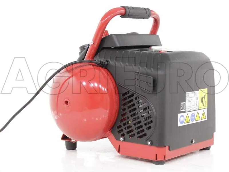 Fini Energy 12 - Compresseur d'air électrique portatif monophasé, oil-less - Moteur 1.5 CV - 12 L