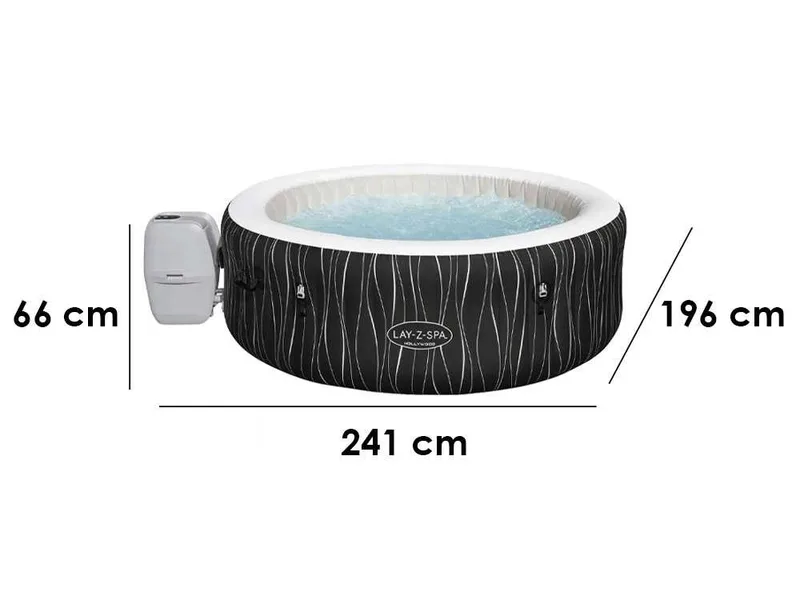 Bestway Lay-Z-Spa Hollywood AirJet 60059 ronde - Ø196x66 cm - Spa gonflable pour 4-6 personnes
