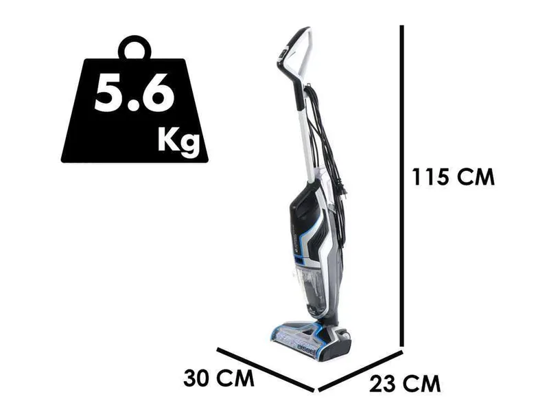 BISSELL CrossWave Pet Pro - Nettoyeur de sols électrique 3 en 1 lave, sèche et aspire