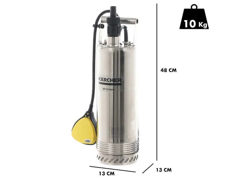 Pompe immergée électrique pour eaux claires Karcher BP2 Inox - puissance 800 W