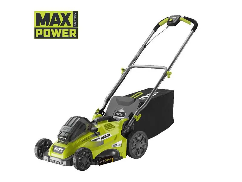 Tondeuse à batterie ryobi RLM36X41H50G - MAX power 36V - 5Ah - bac de 45 L - coupe de 40 cm