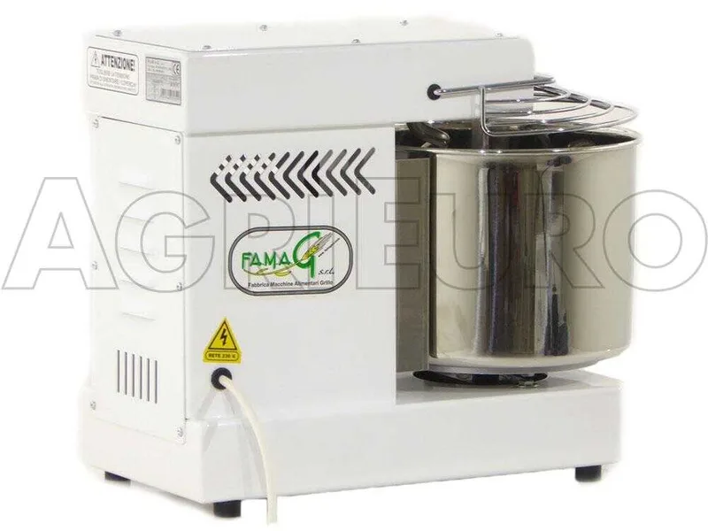 Pétrin à spirale Famag IM 10 à 10 vitesses avec moteur électrique monophasé - 10 KG