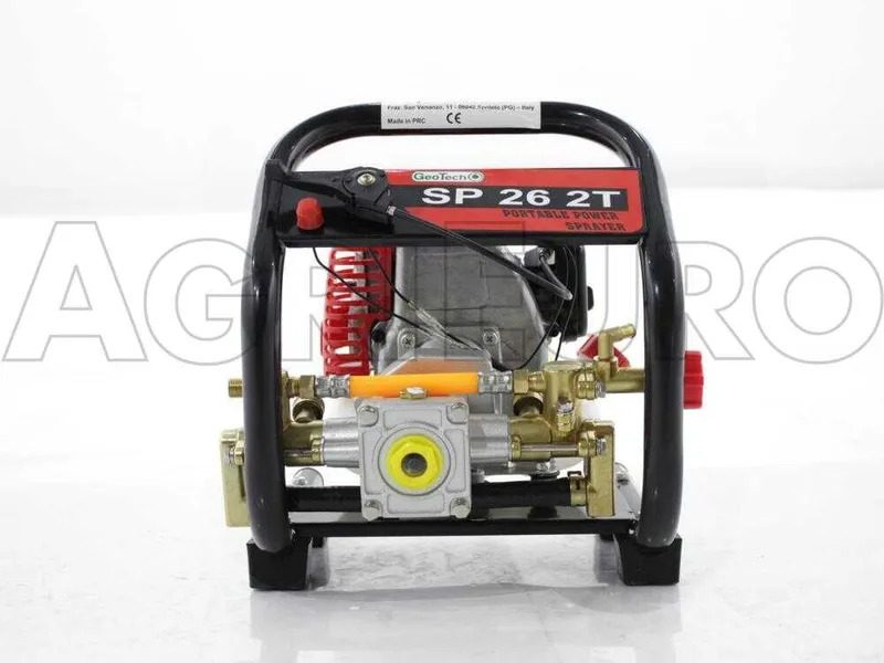 Motopompe équipée GeoTech SP26 2T avec moteur thermique 2 temps - 15/25 bars