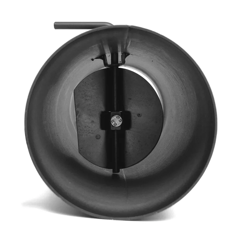Raik Basic régulation de tirage 120mm gris fonte L: 500mm pour tuyau de fumée / conduit de fumée