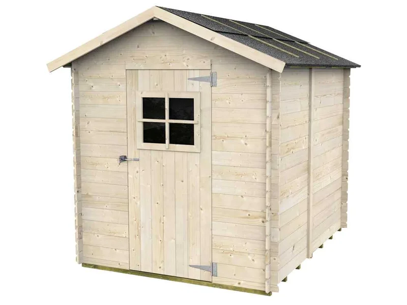 Alce Gaeta 178x218 - Abri de jardin en bois - Avec fenêtre frontale - Gaeta 178x218x205 cm