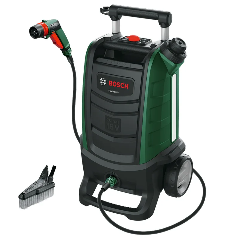 BOSCH Fontus GEN 2 - Nettoyeur haute pression à batterie - 20 bar - compact - réservoir 15 l - 18V