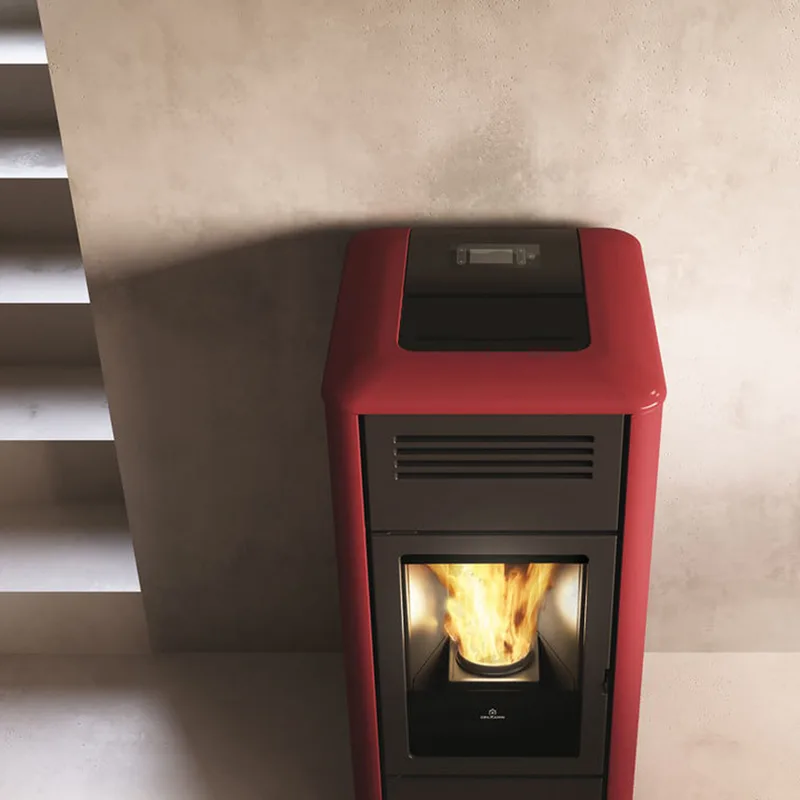 Edilkamin Milla H 12 Evo poêle à granulés hydro acier bordeaux