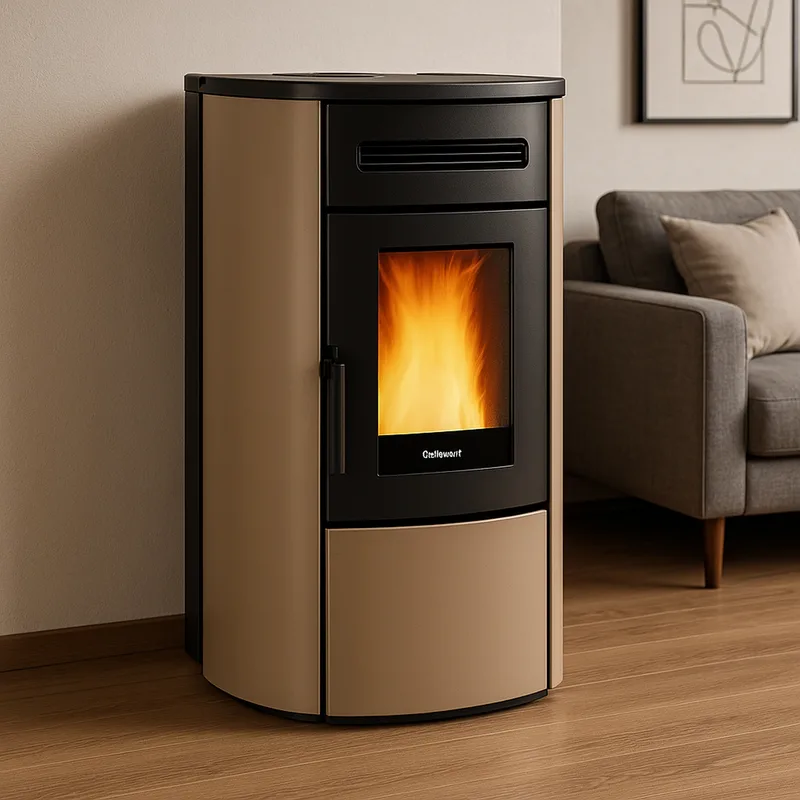 Extraflame guenda idro 5.0 - Taupe Mat poêle à granulés bouilleur evolution line