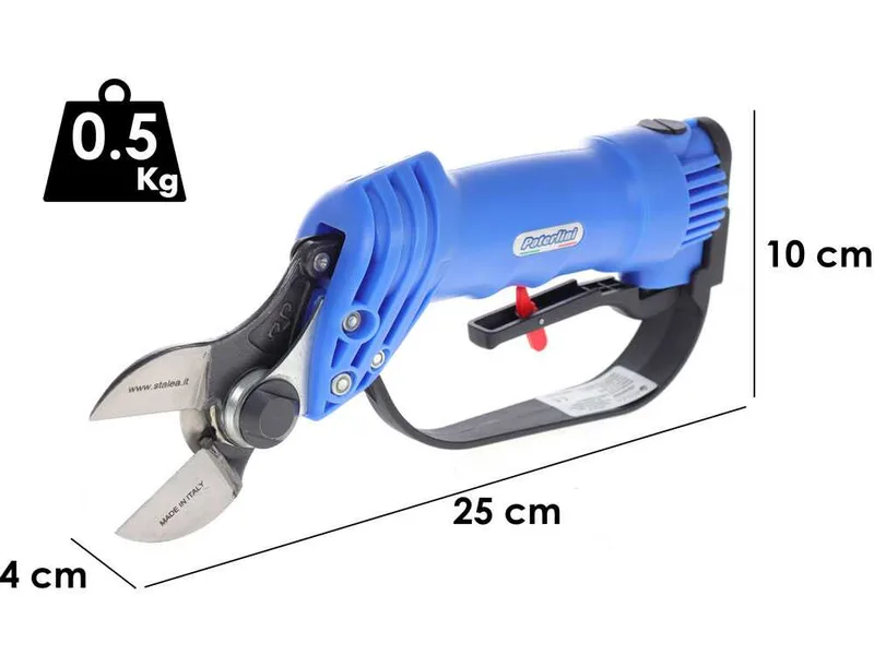 Sécateur pneumatique professionnel de taille Paterlini Baby double tranchant - À air comprimé