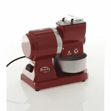 RGV Robusta - Râpe à fromage électrique de table Red - En aluminium moulé - 450W
