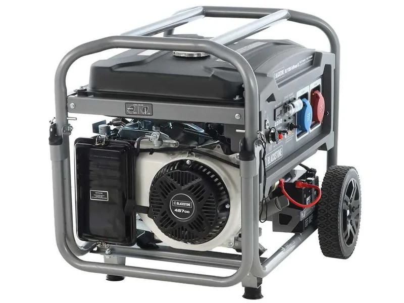BlackStone BG 11050 - Groupe électrogène à essence avec AVR 7.8 kw - Continue 7.5 kW Full-Power + ATS