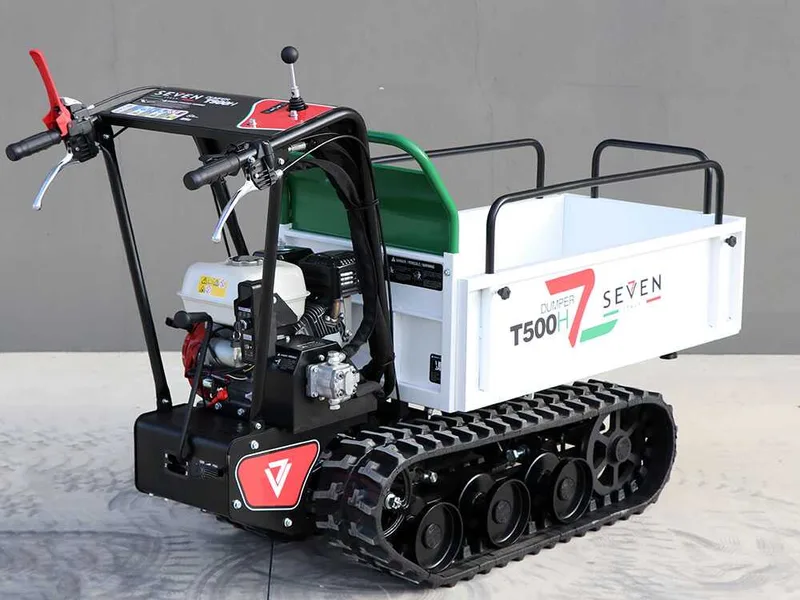 Brouette à chenilles Seven Italy T500H GX-E - benne extensible - charge 500 kg