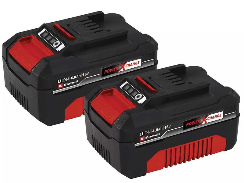 Starter kit Einhell Power X-Change - 2 batteries de 18V/4.0Ah et Chargeur double
