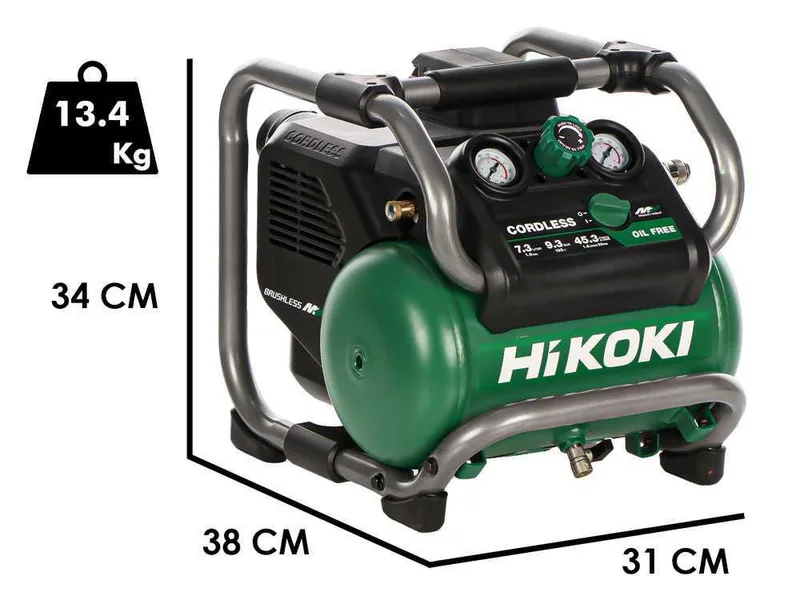 HIKOKI EC36DAW4Z - Compresseur portable à batterie - 36 V