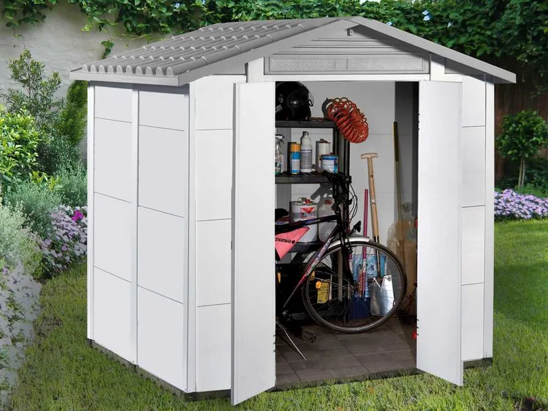 Garofalo Urban 200 - Abri de jardin - Avec porte à double battant - 202,5 x 162,5 x 216 cm