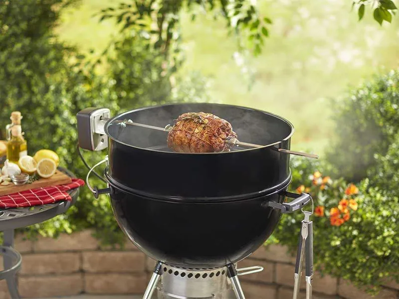Tournebroche pour barbecue à charbon Weber 57 cm