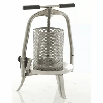 Baesso V20 Inox - Pressoir à vis pour fruits et légumes 9 L – Cage en acier inoxydable